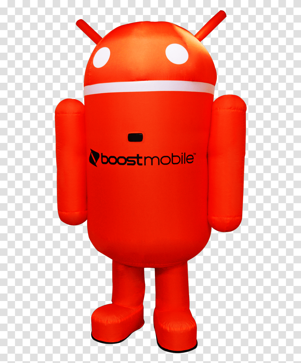 Boost Mobile Android Costume Orange Boost Mobile, Toy, Cylinder, Inflatable, Boxing Transparent Png