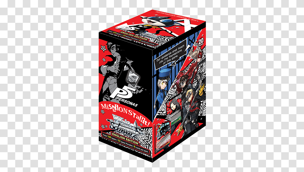 Booster Pack Persona 5 Wei Schwarz Persona 5 Booster Box, Human, Advertisement, Poster, Book Transparent Png