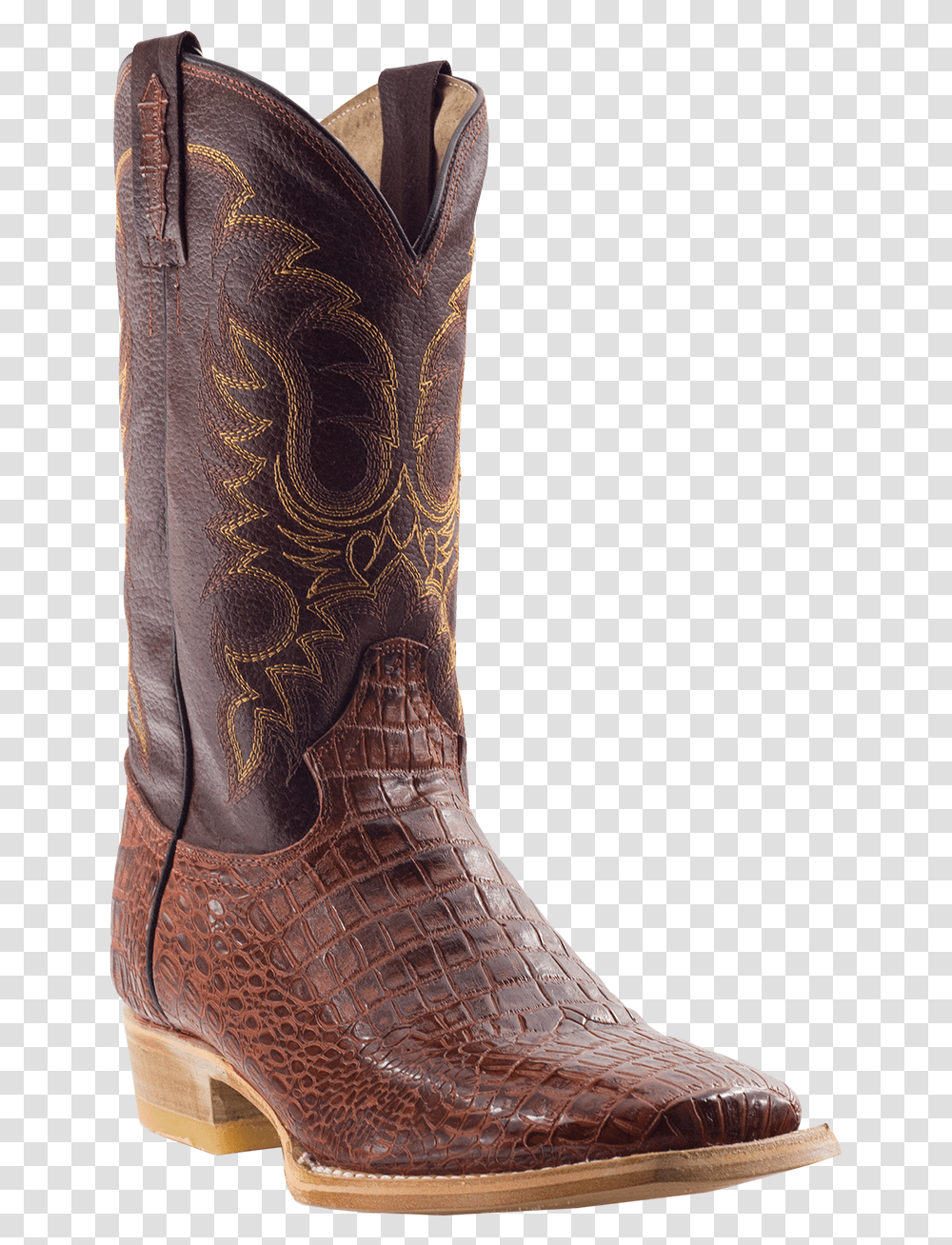 Boot Jack Caiman Print Boot Cowboy Boot, Apparel, Footwear, Riding Boot Transparent Png