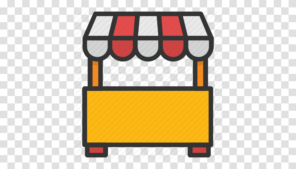 Booth Food Stand Kiosk Market Stand Vendor Icon, Canopy, Billboard Transparent Png