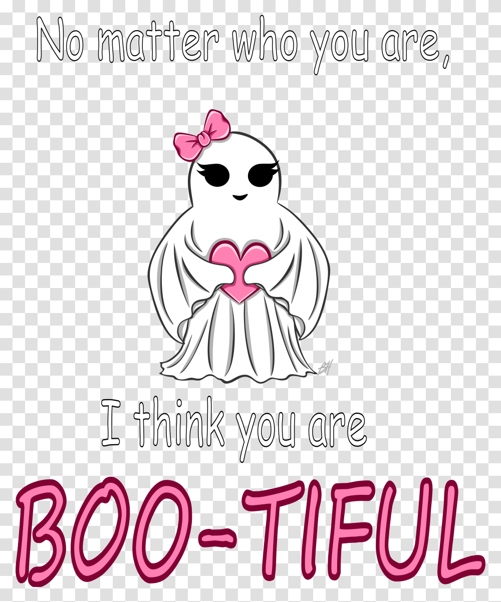 Bootiful Little Ghost Girl Graphic, Paper, Book, Snowman, Winter Transparent Png