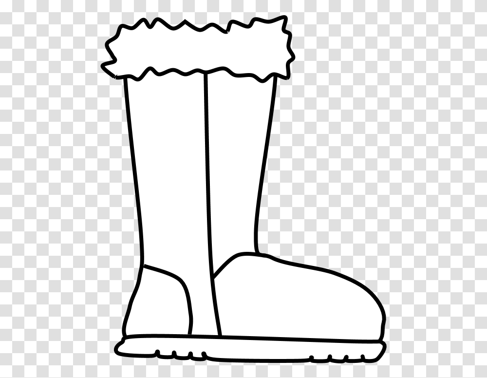 Boots Fur Snow Rain Black And White Work Boots, Apparel, Footwear, Cream Transparent Png