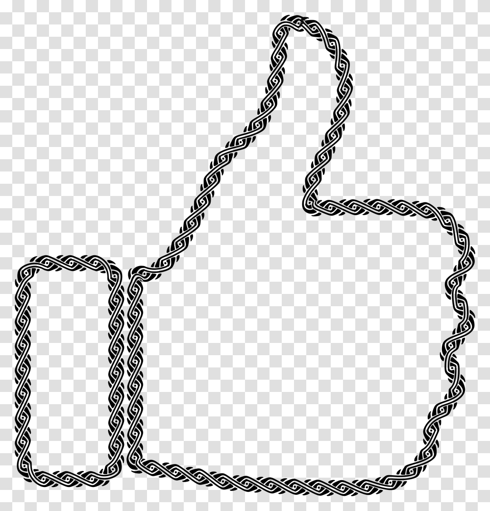 Border 12 Extended Thumbs Up Clip Arts Line Art, Gray, World Of Warcraft Transparent Png
