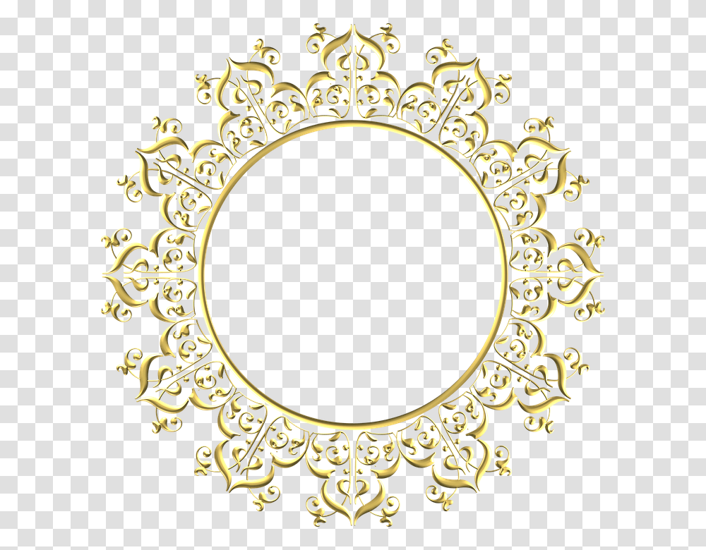 Border Background Circle Design, Oval, Pattern, Lace Transparent Png
