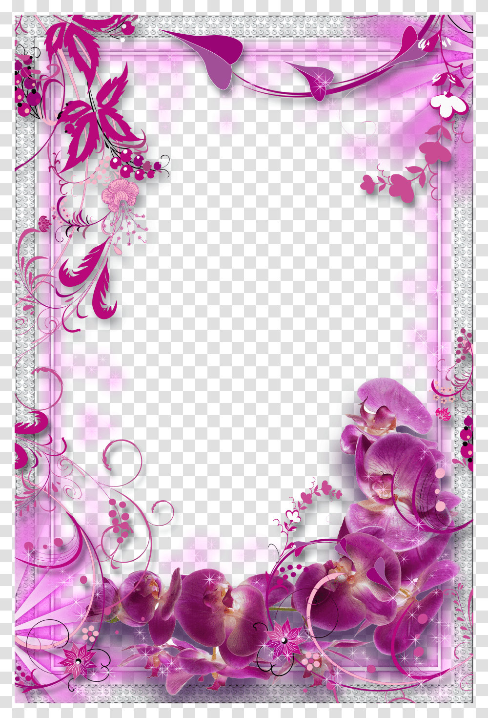 Border Background Flower Design Transparent Png