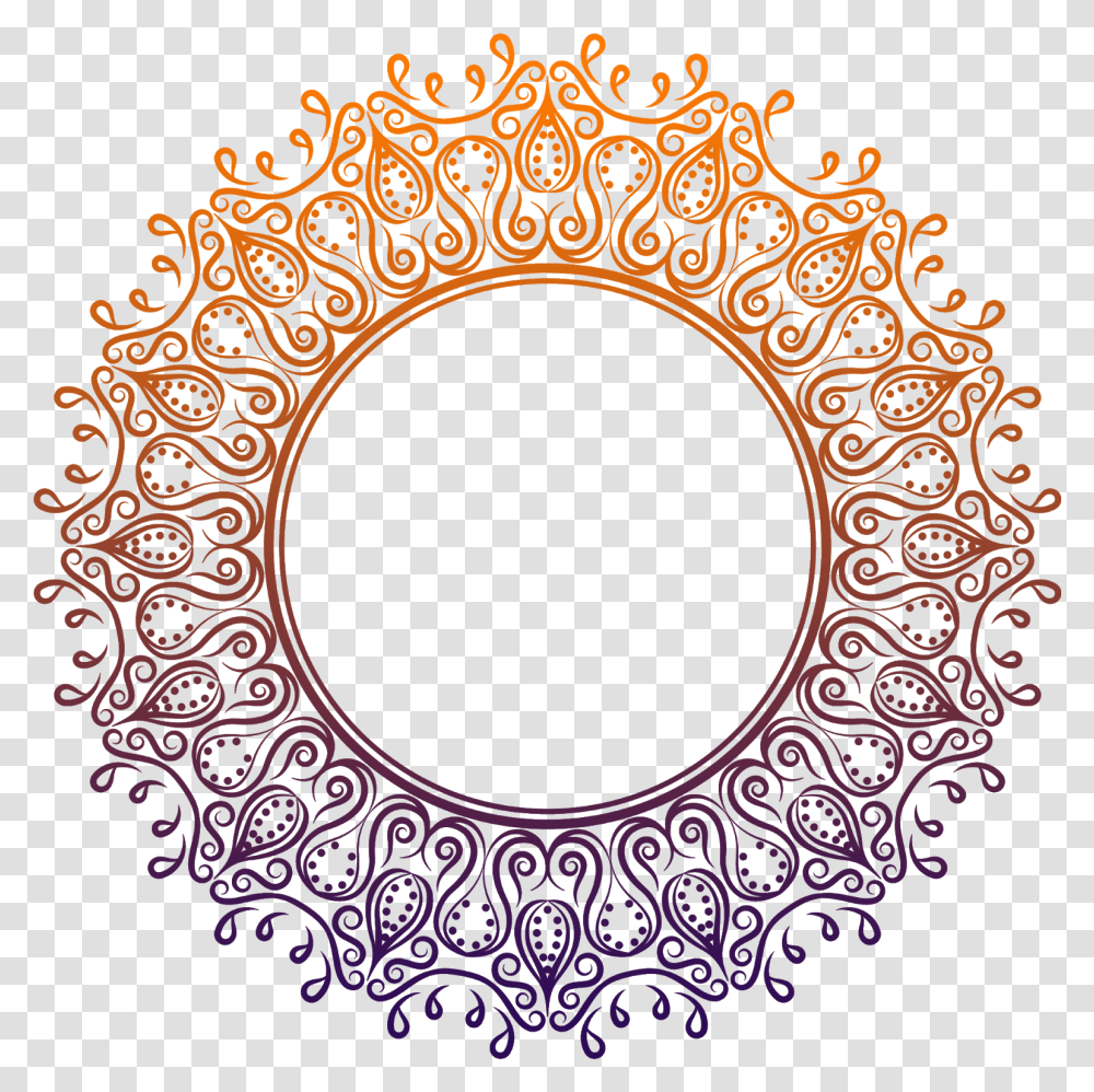 Border Circle Design, Pattern, Label Transparent Png