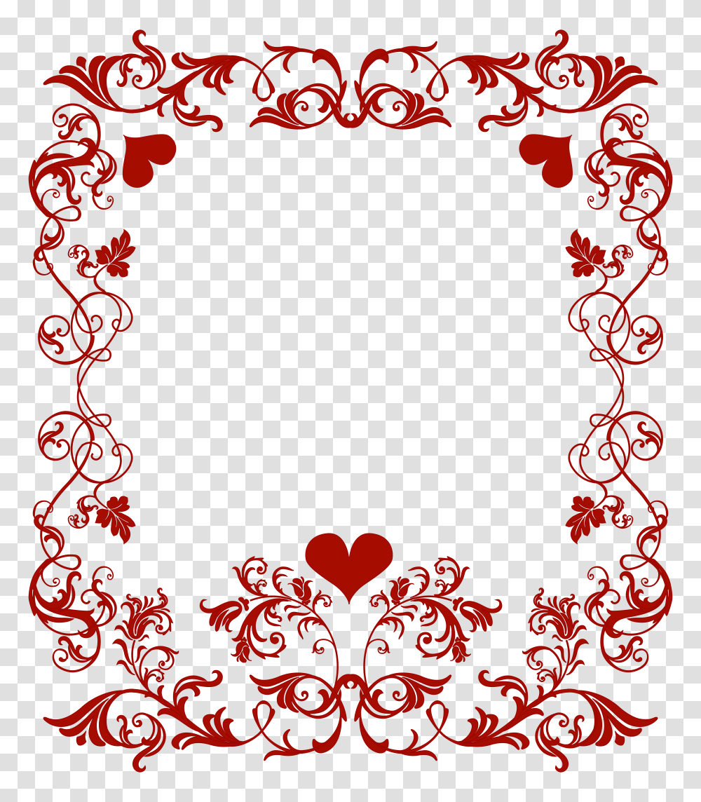 Border Clipart Day Valentine, Label, Maroon, Rug Transparent Png