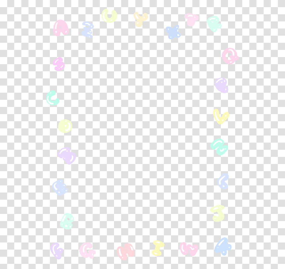 Border Cute Kawaii Agere Ageregression Alphabet Paper, Confetti, Bubble Transparent Png