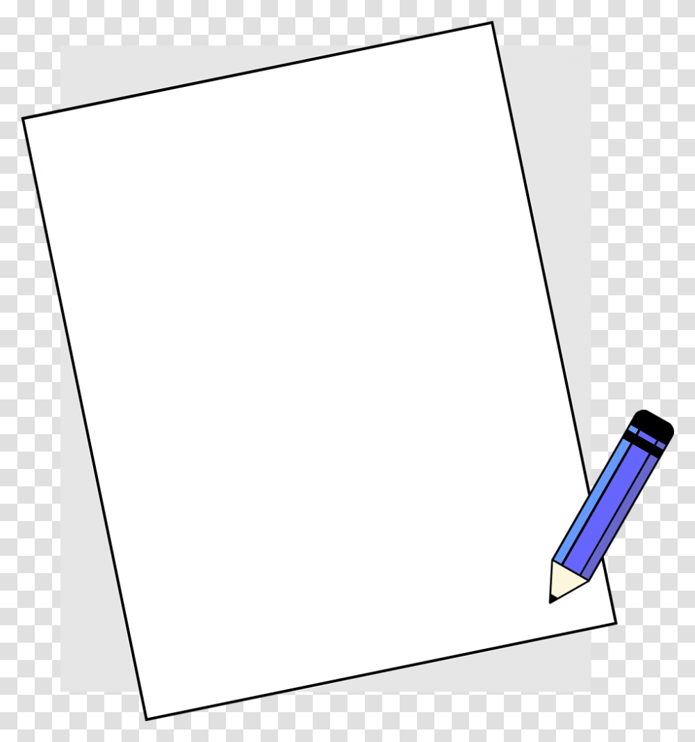 Border Design Paper And Pencil Download, Page, White Board, Scroll Transparent Png