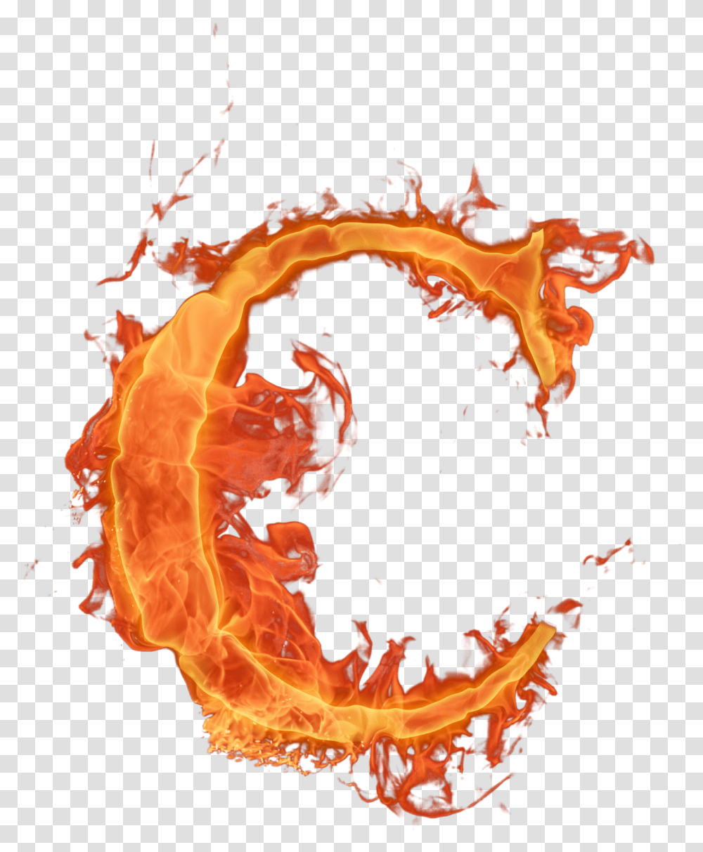 Border Download Fire Letter C, Dragon, Person, Human, Flame Transparent Png