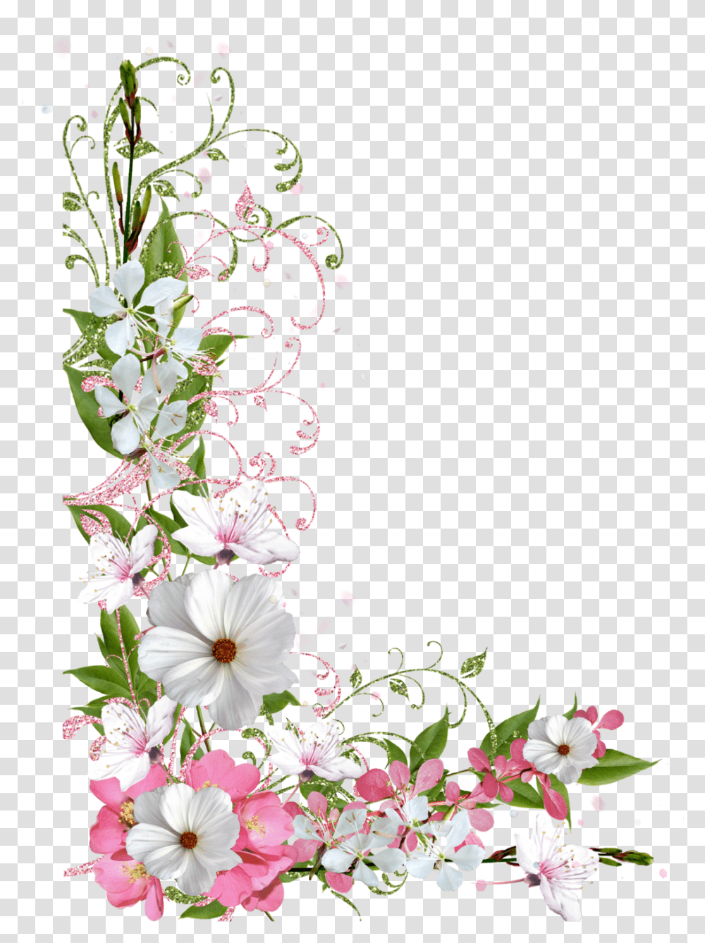 Border Flower Frame, Floral Design, Pattern Transparent Png