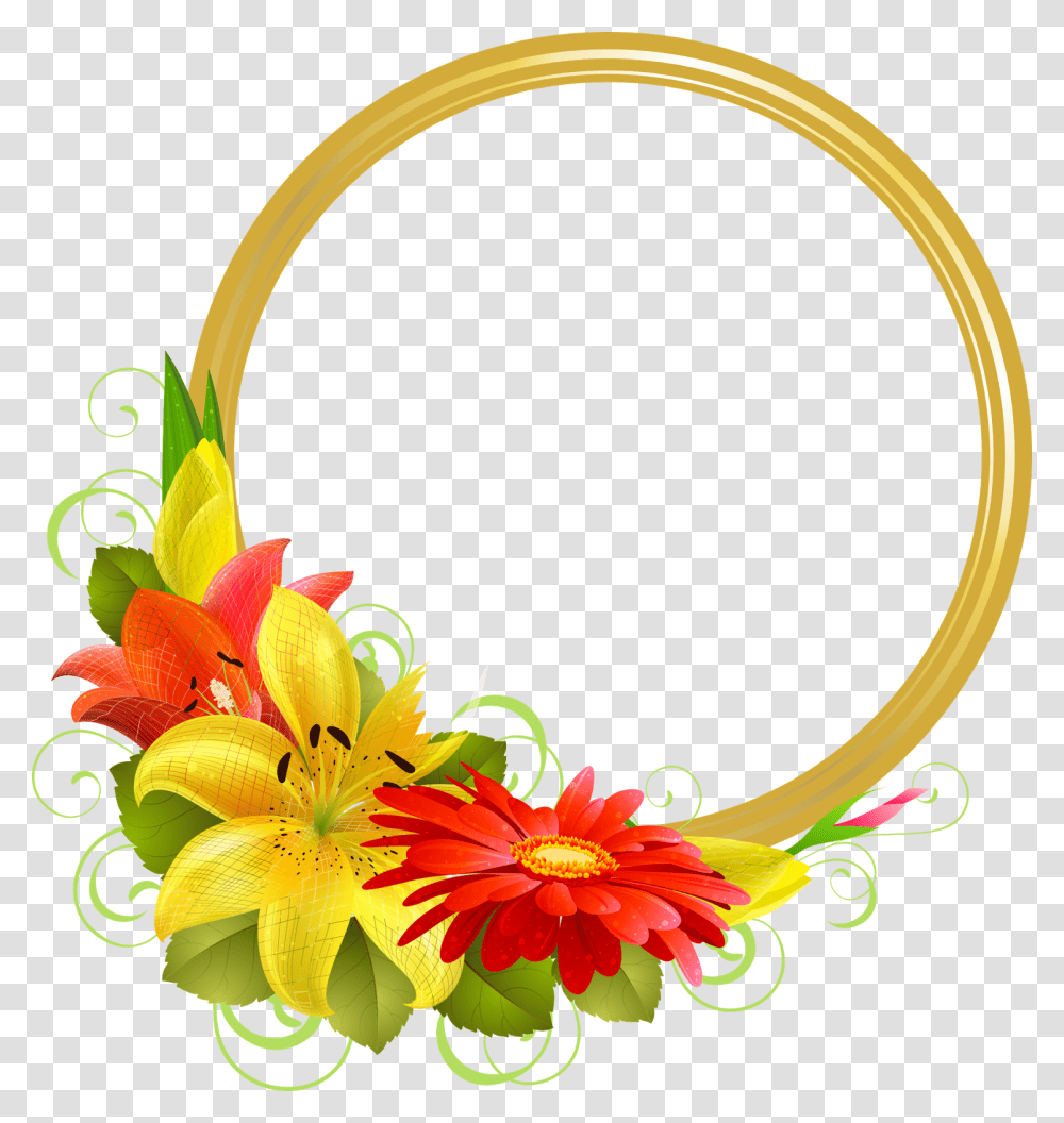 Border Flower Hd, Floral Design, Pattern Transparent Png