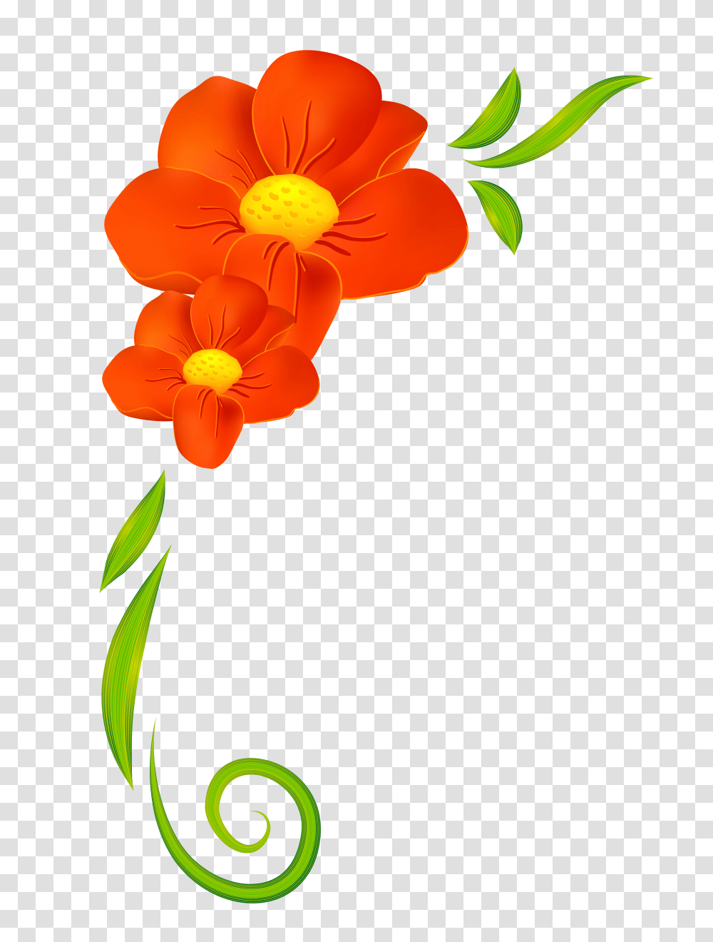 Border Flowers, Floral Design, Pattern Transparent Png