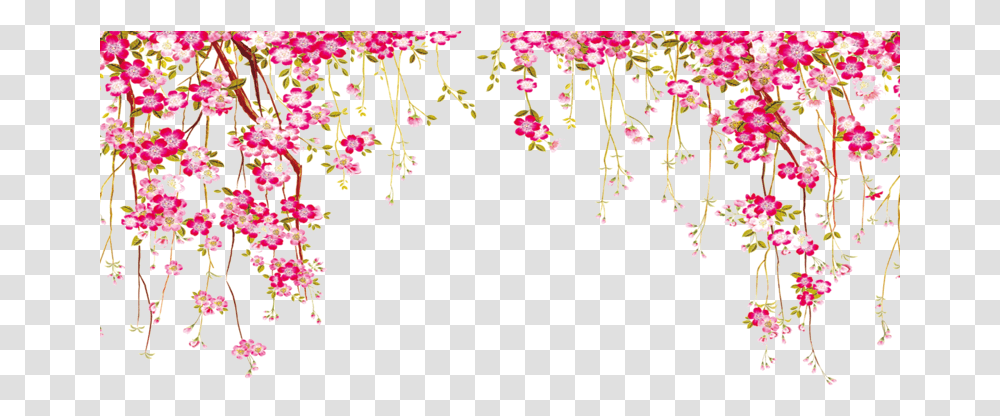 Border Flowers Vector, Plant, Floral Design, Pattern Transparent Png