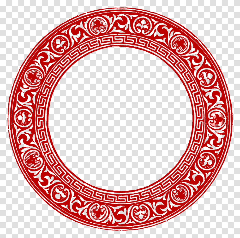 Border Frame Chinese Asian Ftestickers One In A Million Chinese Circle Border Design, Label, Text, Rug, Oval Transparent Png