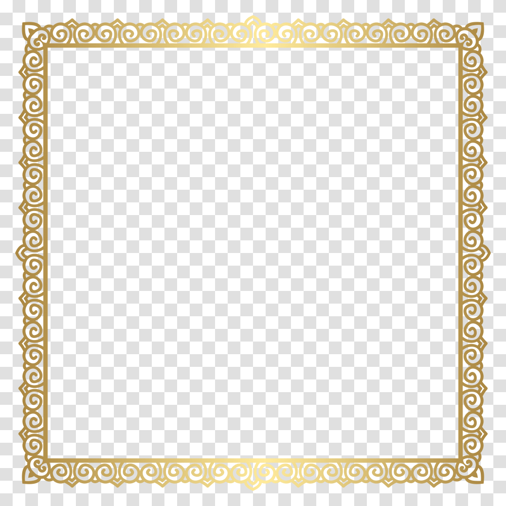 Border Frame Gold Clip, Rug, Paper, Page Transparent Png