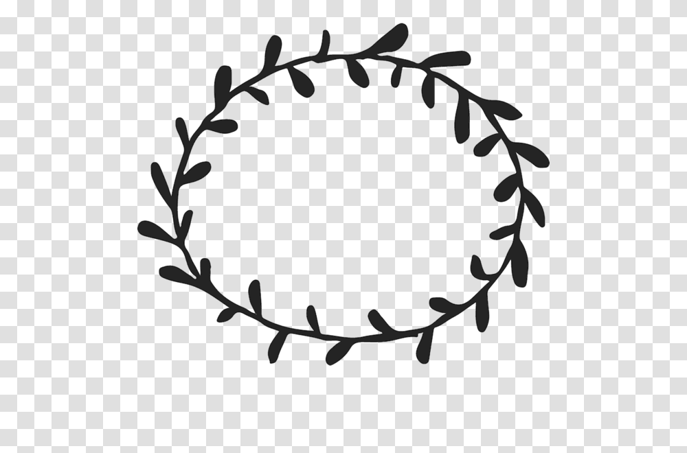 Border Frame Leaves Vines Wreath Circle Round Border, Accessories, Accessory Transparent Png
