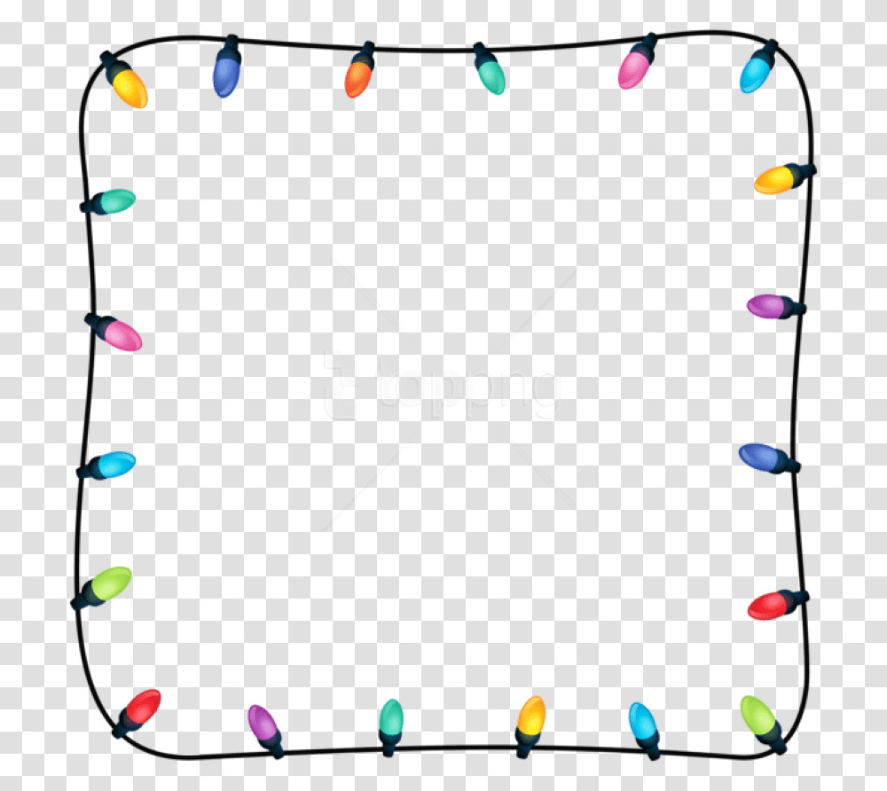 Border Free Images Christmas Lights Frame, White Board, Paper, Cushion, Pillow Transparent Png