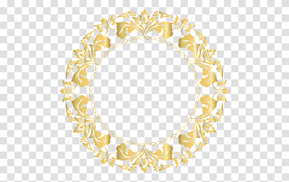 Border Gold Design, Oval, Rug, Pattern, Floral Design Transparent Png