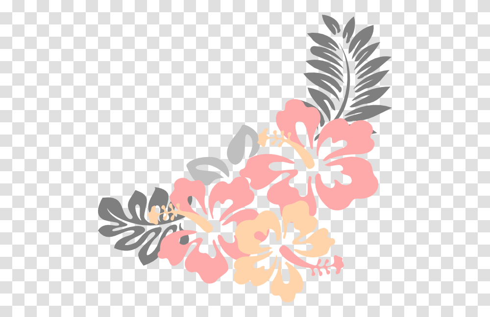 Border Hawaiian Flower Clipart, Plant, Hibiscus, Blossom Transparent Png