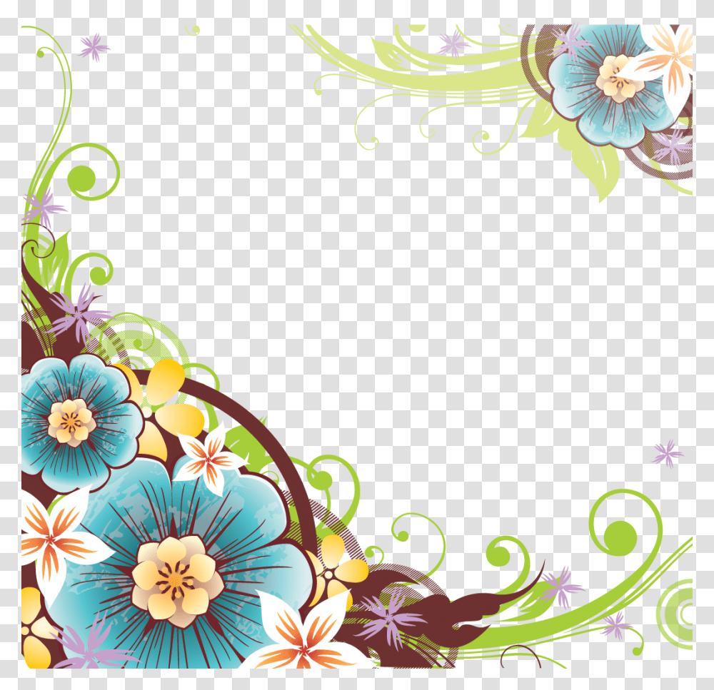 Border Images File, Floral Design, Pattern Transparent Png