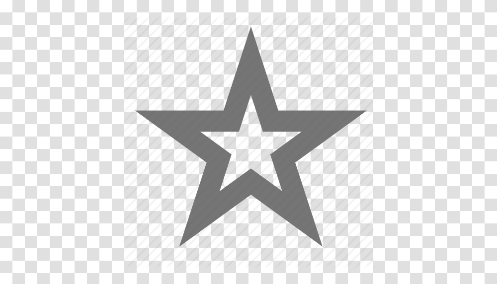 Border Line Material Rating Star Toggle Icon, Cross, Star Symbol Transparent Png