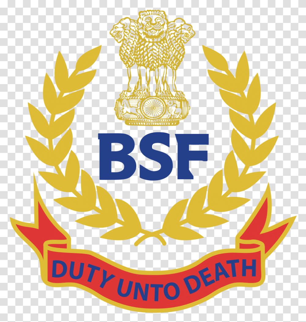 Border Security Force Recruitment Sub Inspector, Logo, Trademark, Emblem Transparent Png