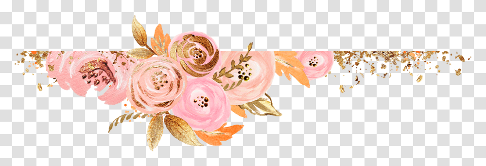 Border Watercolor Flowers, Floral Design, Pattern Transparent Png