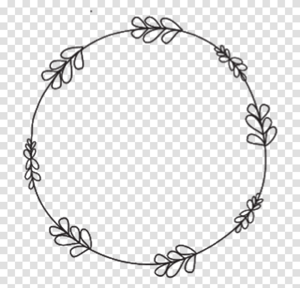 Border Wreath Circle Round Doodle Frame Doodle Border, Bow, Accessories, Accessory, Jewelry Transparent Png