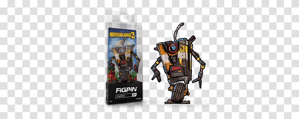 Borderlands 3 Clap Trap 251 - Collectors Figpin New Ebay Claptrap Figpin, Robot Transparent Png