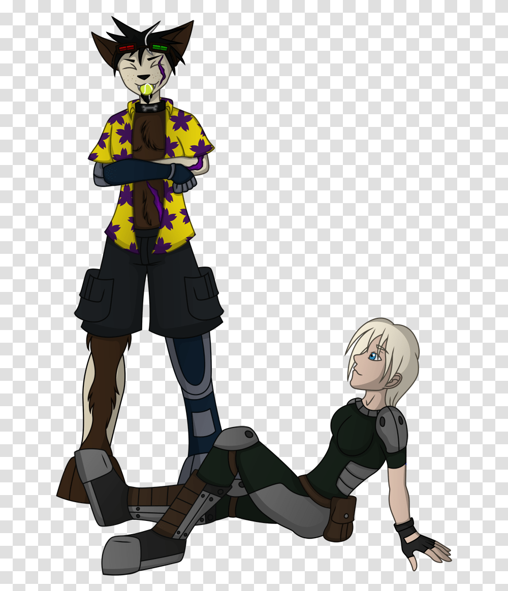 Borderlands A Gal And Her Dog Cartoon, Person, Human, People, Fireman Transparent Png