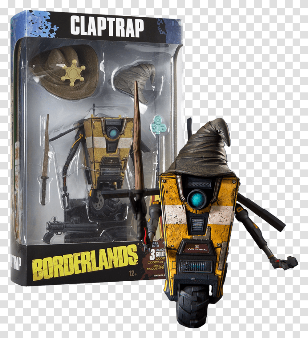 Borderlands Claptrap Deluxe Figure, Robot, Toy, Sports Car, Vehicle Transparent Png