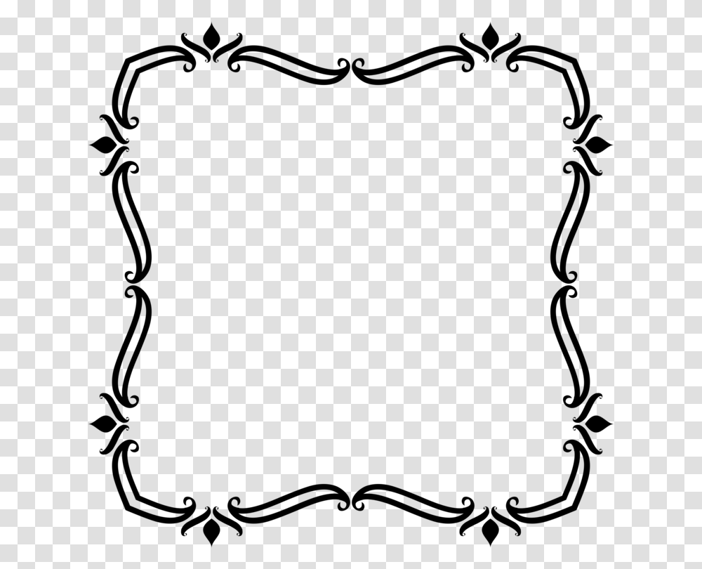 Borders And Frames Art Nouveau Ornament Picture Frames Drawing, Gray, World Of Warcraft Transparent Png