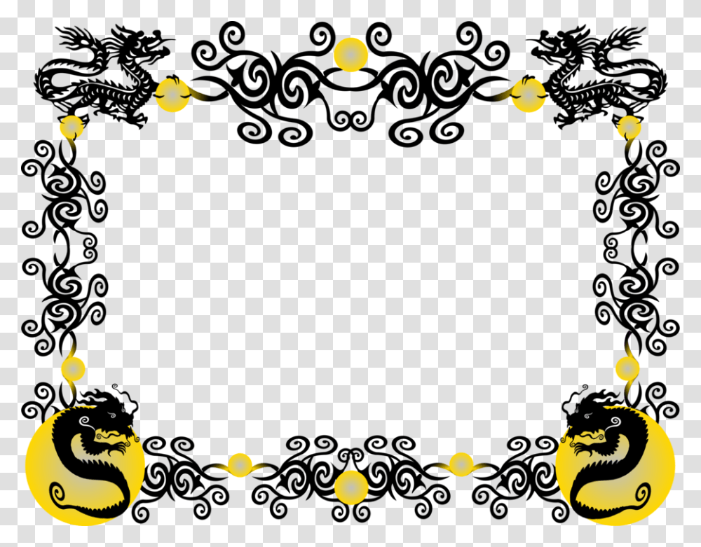 Borders And Frames China Chinese Dragon Chinese Calendar Free, Halloween, Fire, Bird, Animal Transparent Png