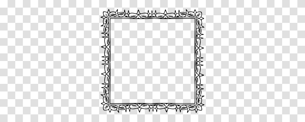 Borders And Frames Drawing Paper Black And White Coloring Book, Gray, World Of Warcraft Transparent Png