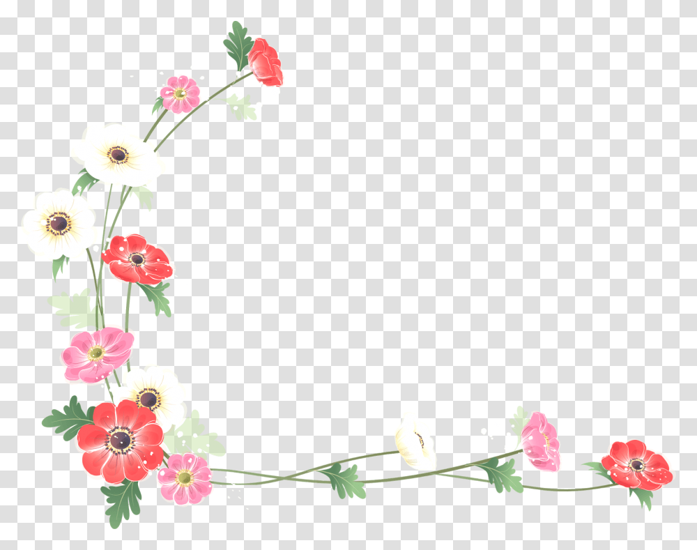 Borders And Frames Flower Watercolor Painting Clip Frame Flower Border, Floral Design, Pattern Transparent Png