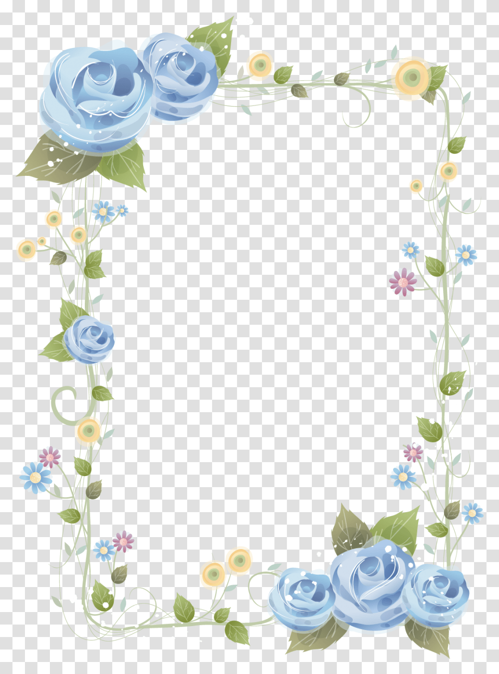 Borders And Frames Paper Flower Clip Art Flower, Floral Design, Pattern, Graphics, Plant Transparent Png