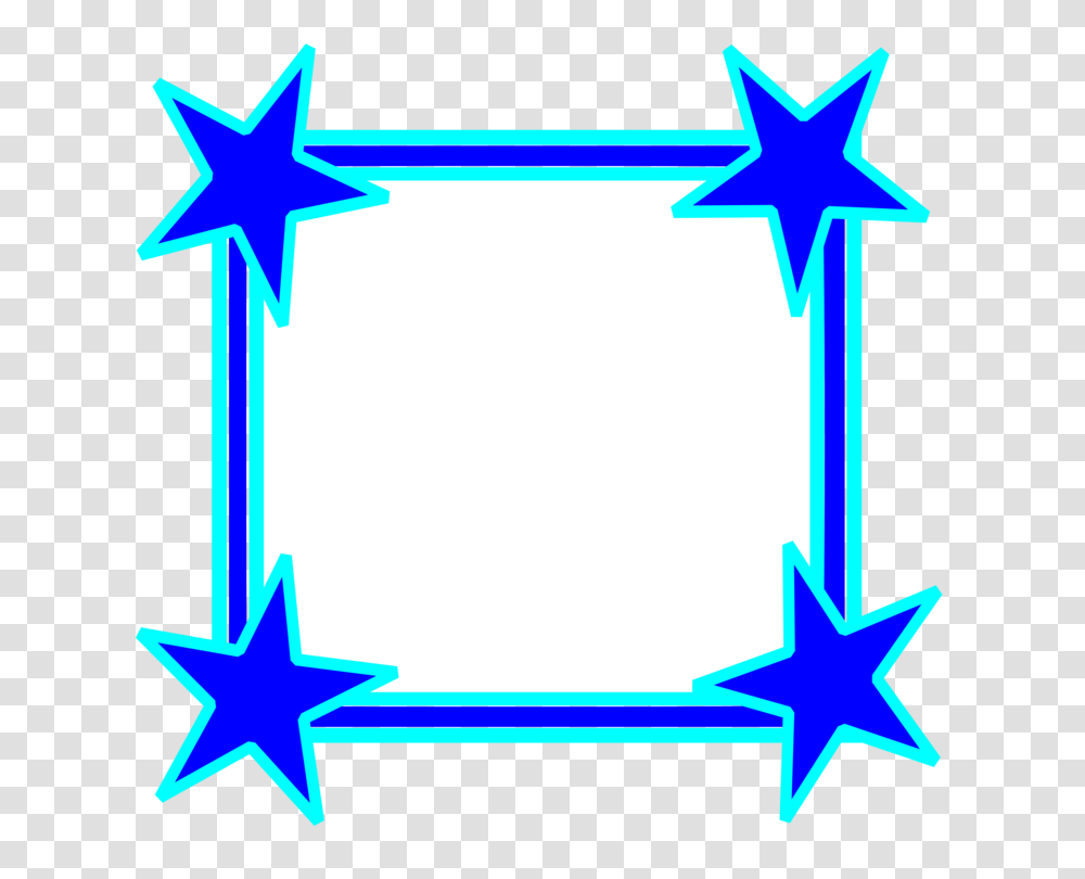 Borders And Frames Picture Frames Star Color Blue, Star Symbol Transparent Png