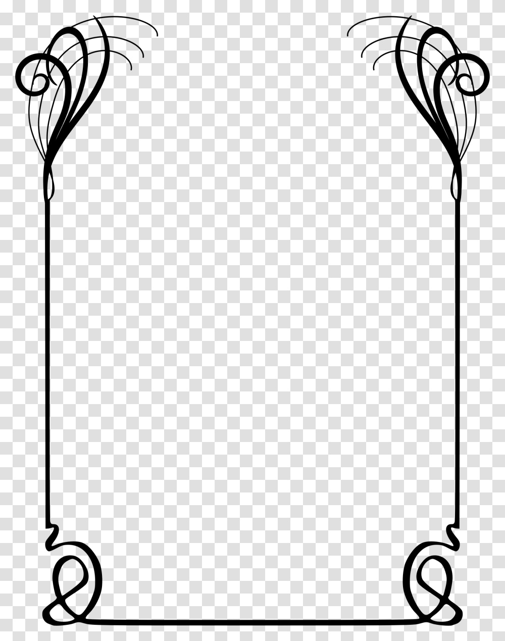 Borders Border Design For A4 Size Paper, Gray, World Of Warcraft Transparent Png