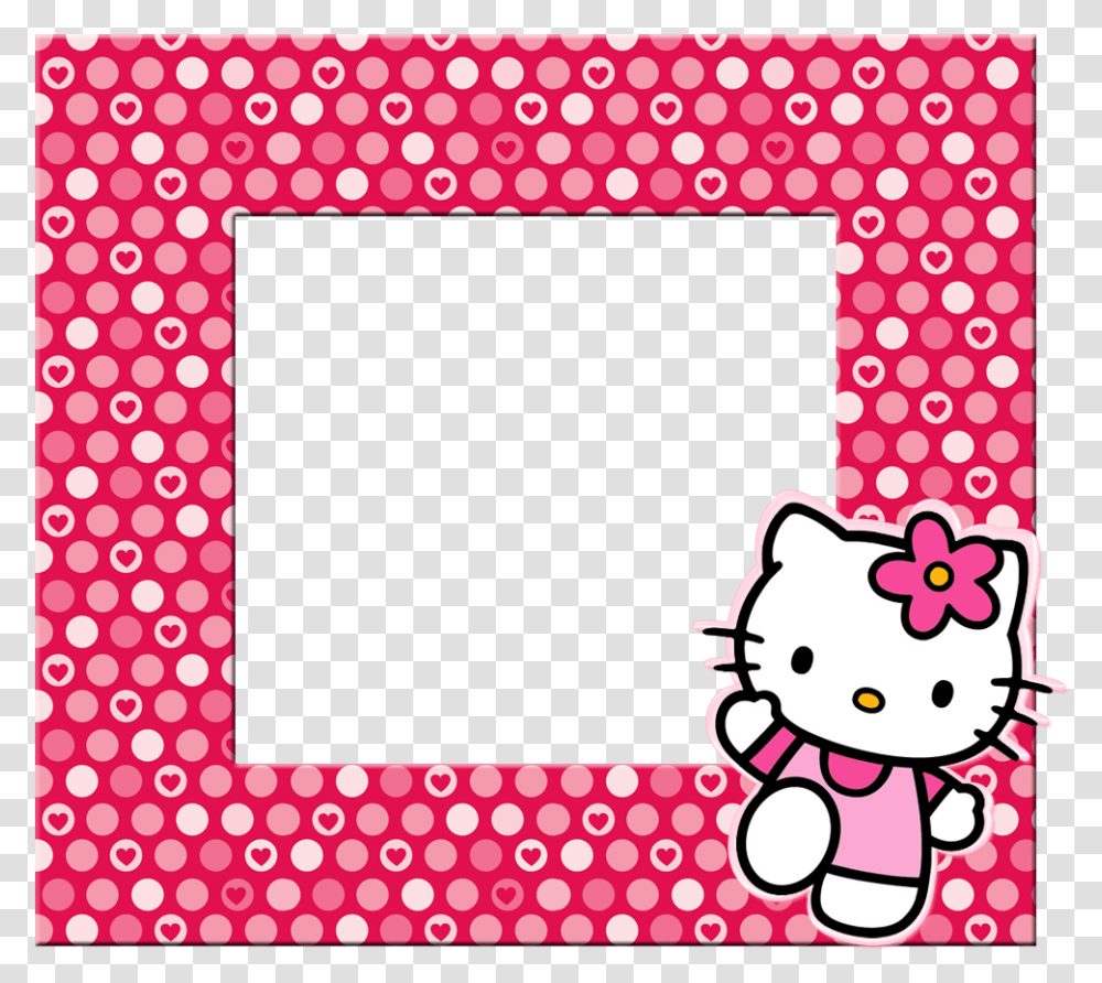 Borders Image And Backgrounds Hello Kitty Background Design, Texture, Polka Dot, Label, Sticker Transparent Png