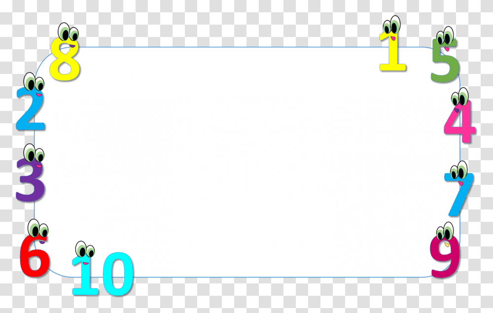 Borders With Numbers Clipart, White Board, Screen, Electronics Transparent Png