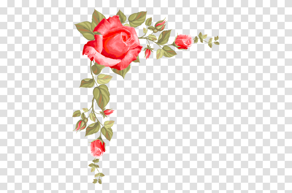 Bordurescoinstubes Etiquettes Fantaisies Flowers, Rose, Plant, Blossom, Petal Transparent Png