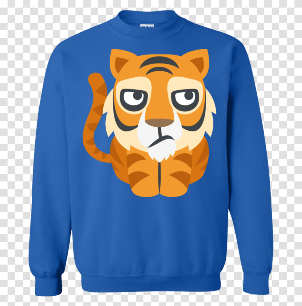 Bored Tiger Emoji Sweatshirt Portable Network Graphics, Apparel, Sleeve, Long Sleeve Transparent Png