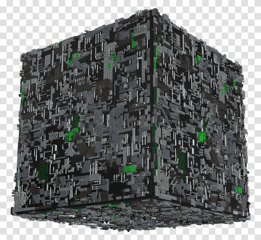 Borg Cube Top Down Download Borg Cube, Metropolis, City, Urban, Building Transparent Png