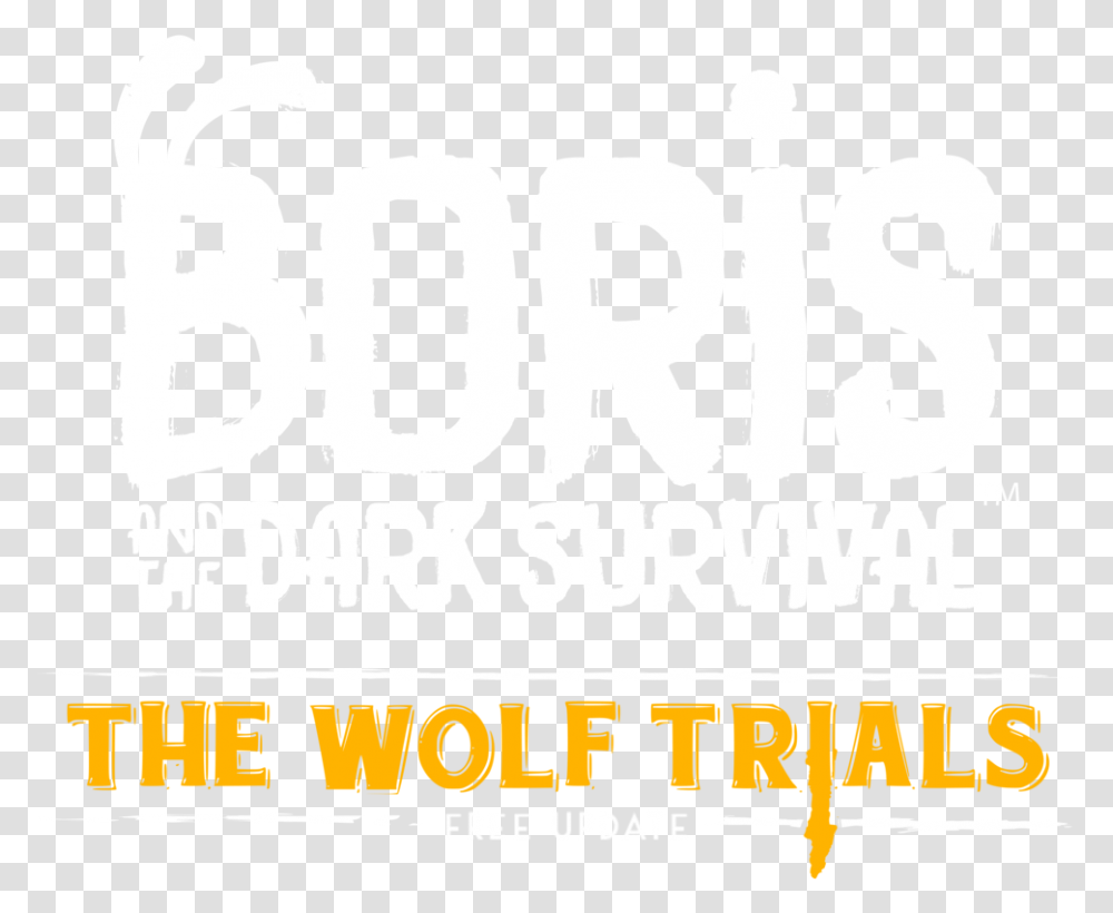 Boris And The Dark Survival The Wolf Trials Poster, Label, Alphabet, Word Transparent Png