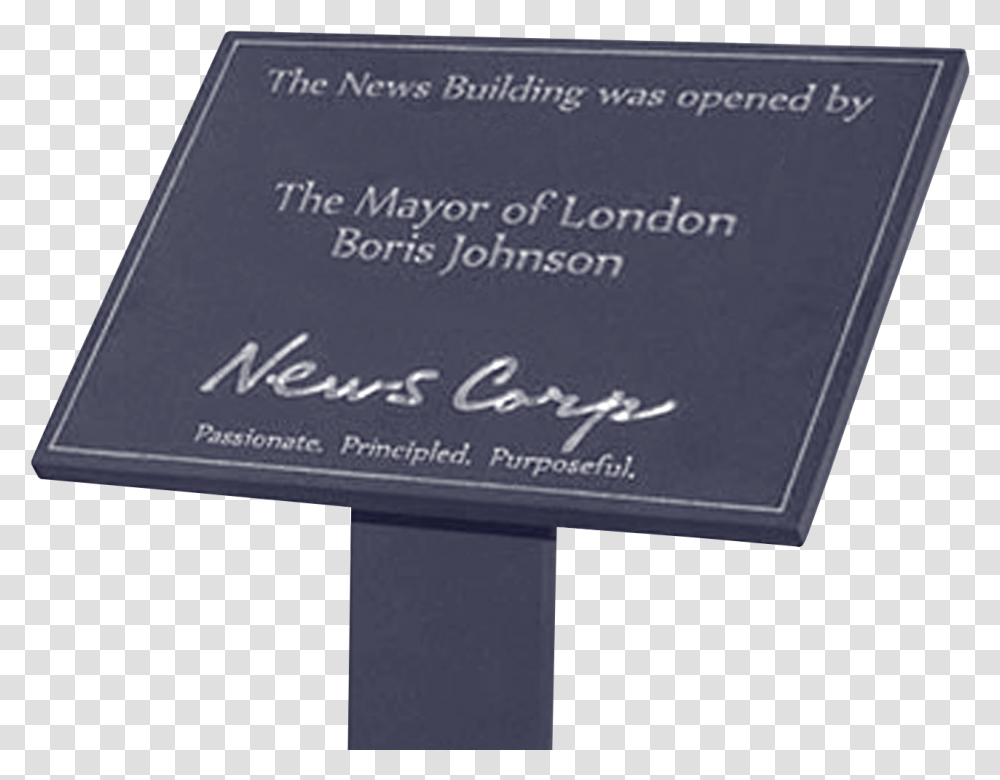 Boris Johnson Plaque, Passport, Document, Blackboard Transparent Png