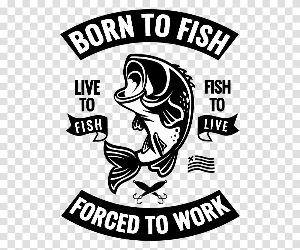 Born To Fish, Label, Advertisement, Poster Transparent Png