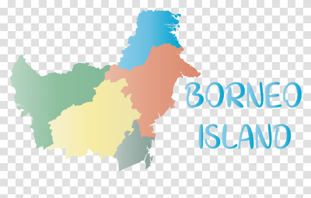 Borneo Island Vector, Map, Diagram, Plot Transparent Png
