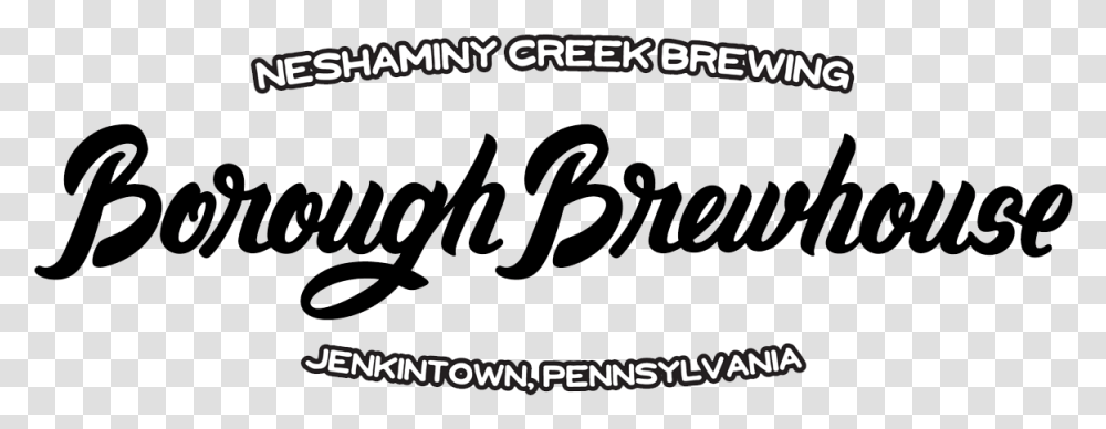 Borough Brewhouse Header Copy Calligraphy, Label, Word, Business Card Transparent Png