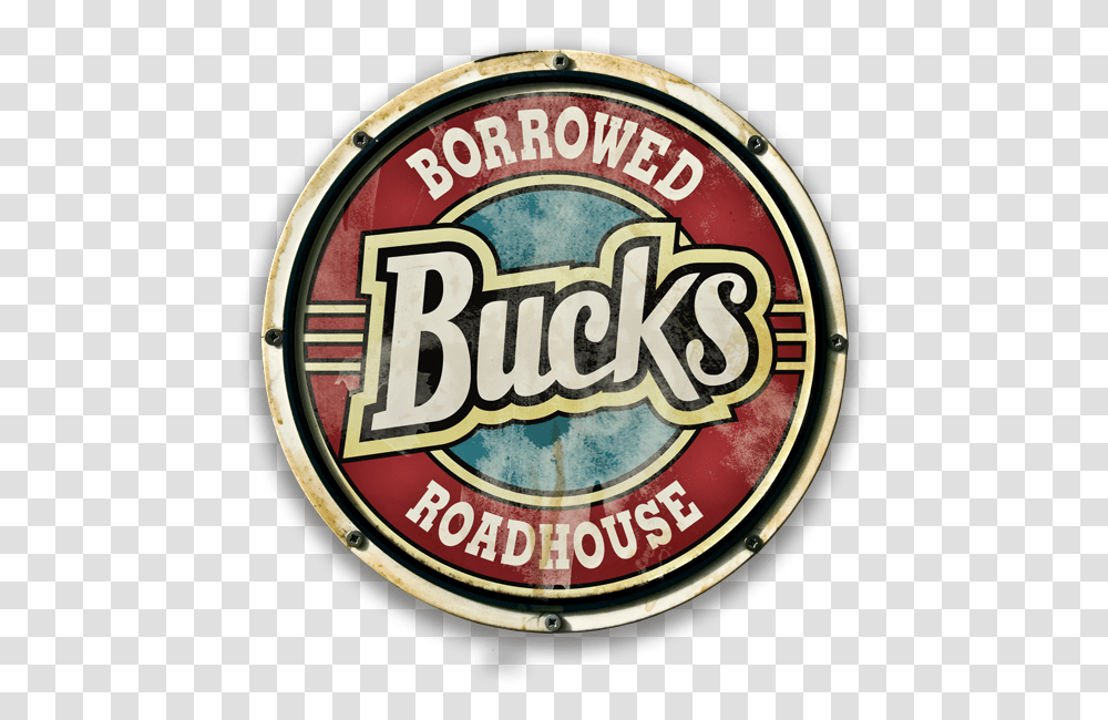 Borrowed Bucks Roadhouse Borrowed Bucks, Logo, Symbol, Trademark, Clock Tower Transparent Png